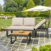 6-częściowy zestaw ogrodowy – narożna sofa z regulowanym Podgląd zdjęcia produktu 8