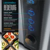 Close-up of a toaster's control panel with explanatory text and diagrams, alongside images of toast. Anteprima dell’immagine prodotto