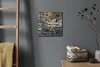 Coloray Uhr auf Leinwand 30x30 cm Wand Uhr Dekoration Produktbild-Vorschau 4