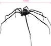 Obrovský pavúk Halloween dekorácia čierna 110cm Náhľad obrázku produktu 2
