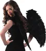 Pc Ange ailes plumes pliées noir (65 x 65 cm) Voir les images du produit 5