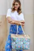 Dames strandtas, blauw, van stof, 50x36 cm Productafbeelding-voorbeeld 10