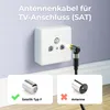 deleyCON 3,0m 4K SAT TV Antennenkabel 2x Winkel Koaxial Produktbild-Vorschau 4