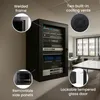 Extralink 19" Rackkast 12U 600 x 600 mm AZH, Zwart, Productafbeelding-voorbeeld 3