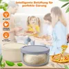 4er Set Pizza-Teigboxen mit Deckel – Runde Silikon-Behälter Produktbild-Vorschau 2