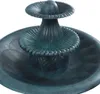 vidaXL Vogelbad mit Springbrunnen Grün 50×91 cm Kunststoff Produktbild-Vorschau 2