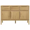 vidaXL Kredens FLORO wosk brązowy 114x43x74 cm lite drewno Podgląd zdjęcia produktu 5