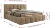 MKS MEBLE Boxspringbett, Doppelbett NIRA mit dekorativem Produktbild-Vorschau 6