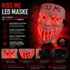 Straszna maska Kiss Me LED - jak z Purge, sterowana, Podgląd zdjęcia produktu 7