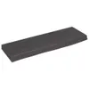 Wandregal Dunkelbraun 60x20x4 cm Massivholz Eiche Behandelt Produktbild-Vorschau 1
