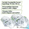 TTL GARDEN Folientunnel Set Flex L 20 6x2,5m mit PE Folie Produktbild-Vorschau 2