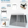 3 x 3 m Pop-up pavilón s moskytiérou a 3 nastaviteľnými Náhľad obrázku produktu 4