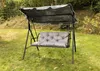 3 sitzer Hollywoodschaukel auflagen Grau 160 x 60 x 50 cm Produktbild-Vorschau 2