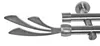 Gardinenstange mit Wandhalterung I Metall Edelstahl Look Produktbild-Vorschau 1