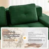 Divano modulare a forma di L, con poggiapiedi, rivestito in Anteprima dell’immagine prodotto 8