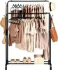 Vilde | Kledingrek, dubbel - 110x45x152 cm - Zwart - Metaal Productafbeelding-voorbeeld 5