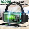 Tragbare Solar Radio 10000mAh Akku, Kurbelradio Produktbild-Vorschau 5