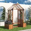 okwish  Pflanzkübel Holz Pflanzgefäß，Blumenkübel mit Produktbild-Vorschau 4