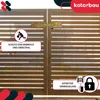 KOTARBAU® Dvoukřídlá závora brány Zamykání branky Zlatá Náhled obrázku produktu 4