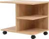 vidaXL Bočný stolík s kolieskami 50 × 35 × 42 cm Dub hnedý Náhľad obrázku produktu 6