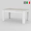 Weißer Hochglanz-Esstisch ausziehbar 140-190x90cm für Produktbild-Vorschau 8