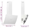 odsavač par vidaXL 60 cm ocel a tvrzené sklo bílý Náhled obrázku produktu 8