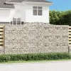 vidaXL Gabionen mit Hochbogen 10Stk. 400x50x200/220cm Produktbild-Vorschau 2