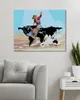 Zuty - Malen nach Zahlen - COWBOY UND STIER ALS WELTKARTE Produktbild-Vorschau 2