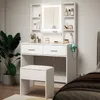 FCH Schminktisch, Hocker, 3-LED Einstellbare Helligkeit, Produktbild-Vorschau 1