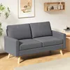 BEALIFE 2-Sitzer Sofa 157x72x85 cm mit Holzfüßen & Produktbild-Vorschau 4