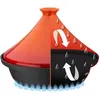 Gsw Tagine RED/Orange Tajine, Fonte/Aluminium coulé, 30 cm Voir les images du produit 2