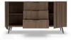 Sideboard Kommode LUPO 153 cm Eiche Dunin 3 Schubladen 2 Produktbild-Vorschau 6