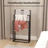 HOMCOM Handtuchhalter Stehend Handtuchständer mit 3 Produktbild-Vorschau 4