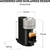 A Nespresso coffee machine with dimensions indicated. Produktbild-Vorschau