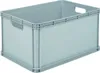 A light gray plastic storage box with handles. Produktbild-Vorschau