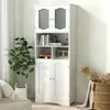 Koupelnová skříňka COSTWAY, volně stojící vysoká skříňka se Náhled obrázku produktu 7