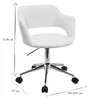 Miliboo - Design-Bürostuhl Weiß JESSY Produktbild-Vorschau 7