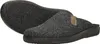 A pair of men's felt slippers shown from a diagonal angle, with one slipper slightly behind the other. Produktbild-Vorschau