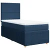 Boxspringbett mit Matratze Blau 80x200 cm Stoff Produktbild-Vorschau 3