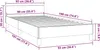 vidaXL Rám postele s čelom bez matraca čierny 90x190 cm Náhľad obrázku produktu 6