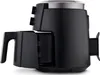 A black air fryer with a silver top rim is shown against a white background. Produktbild-Vorschau