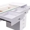 Toaletný stolík VANITII so sklenenou doskou a LED Náhľad obrázku produktu 9