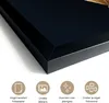 MuchoWow® MuchoWow® Gerahmtes Poster Blätter - Chic - Gold Produktbild-Vorschau 3
