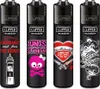 Clipper Reibradfeuerzeuge Flaming Star #1, 4 Stück Produktbild-Vorschau 1