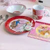 Kindergeschirr Bibi & Tina rot 3teilig Porzellan Produktbild-Vorschau 4