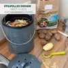 bremermann Seau à compost 5 litres gris avec filtre à Voir les images du produit 2