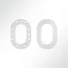 Lysel® Ovalöse 40x21mm Kunstsoff Plastik Nylon LKW-Plane Produktbild-Vorschau 2