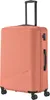A coral-colored suitcase with a retractable handle and wheels, shown against a white background. Produktbild-Vorschau
