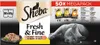A multipack of Sheba cat food pouches, featuring a cat and product details. Podgląd zdjęcia produktu