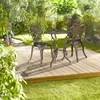 Set di mobili da giardino Relaxdays, 3 pezzi, tavolo e 2 Anteprima dell’immagine prodotto 2